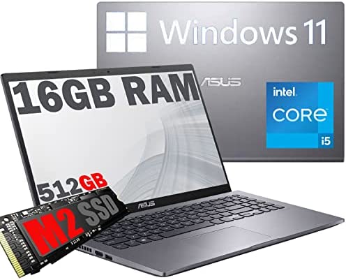 ASUS Laptop 15 X509F Notebook con Monitor 15,6″ FHD Anti-Glare, Intel Core i5-10210U Fino a 4,2Ghz, RAM 8GB, 512GB SSD PCIE, Windows 10 PRO, Grey