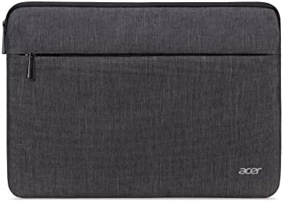 Acer Custodia Protettiva per Notebook da 14″, Custodia PC 14 pollici, Custodia Protettiva Universale, Impermeabile, Protezione da Sporco e Urti e Tasca Frontale, Grigio