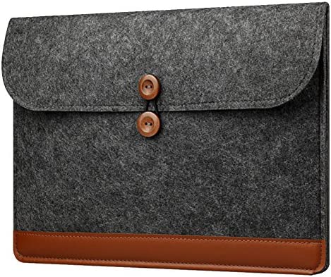 ZhuiKun 13 Pollici ShockProof Sleeve Custodia in Feltro Borsa Per PC Portatili per Laptop/Notebook Computer/Chromebook/MacBook/MacBook Pro/MacBook Air Nero