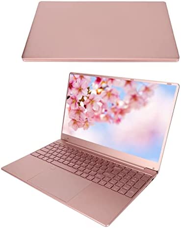 Yunseity Laptop Ultra Sottile da 15,6 Pollici Rosa, Windows 11, Schermo IPS 1920×1080 HD, 16 GB di RAM SSD da 512 GB, per Intel N5095, Tastiera Retroilluminata, Sblocco delle Impronte