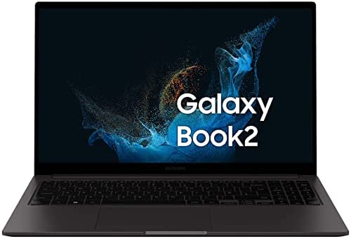 Samsung Galaxy Book2 Laptop, Ultrafino, 15.6″ FHD LED, Intel Core i5 di dodicesima generazione, Intel® Iris® Xe, RAM 8GB LPDDR4x, 512GB NVMe SSD, Windows 11 Home, Graphite
