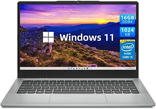 jumper Notebook 14 Pollici IPS FHD Display, 16GB DDR4 1024GB SSD (TF 512 GB) PC Portatile con Intel Core i5-1035G1, Quad-Core, 8 thread, 2.4/5.0Ghz WiFi, 3*USB 3.0, Type-C, Sistema di raffreddamento