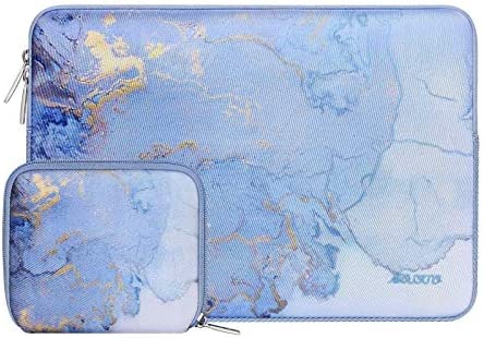 MOSISO Laptop Sleeve Compatibile con MacBook Air 13 pollici M2 A2681 M1 A2337 A2179 A1932 2023-2018/Pro 13 M2 M1 A2338 A2251 A2289 A2159 2023-2016, Neoprene Acquerello Marmo Borsa con Custodia Piccola