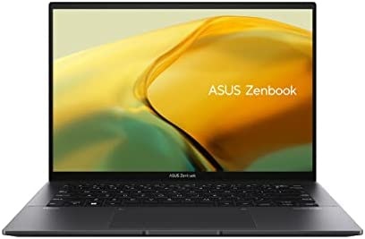 ASUS Zenbook 14 UM3402YA#B0BSH3P88T, Notebook in Alluminio con Monitor 14″ WQXGA Anti-Glare, AMD Ryzen 7 7730U, RAM 16GB, 512GB SSD PCIE, Grafica AMD Radeon, Windows 11 Home, Nero