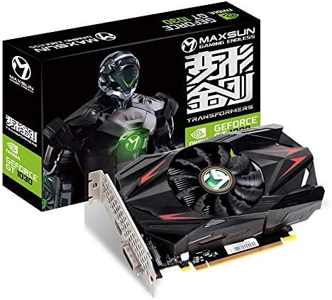 Scheda Video MAXSUN Nvidia GEFORCE GT 1030 2GB GDDR5 Scheda grafica GPU mini ITX Design, HDMI, DVI-D, sistema di raffreddamento a ventola singola