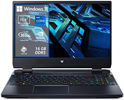 Acer Predator Helios 300 PH315-55-7700 PC Gaming Portatile,Intel Core i7-12700H, Ram 16 GB DDR5,1024 GB PCIe NVMe SED SSD,Display 15.6″ FHD IPS 165 Hz,NVIDIA GeForce RTX 3070 8 GB,Windows 11 Home