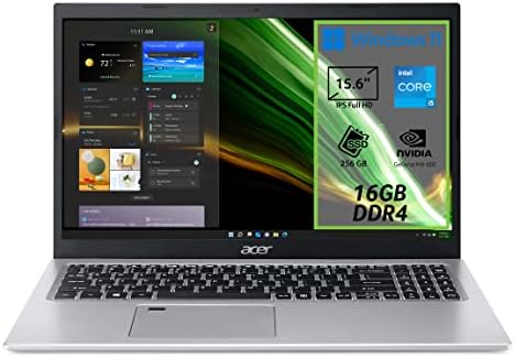 Acer Aspire 5 A515-56G-509E Notebook Gaming, Processore Intel Core i5-1135G7, RAM 16 GB DDR4, 256 GB PCIe NVMe SSD, Display 15.6″ IPS FHD LED LCD, NVIDIA GeForce MX450 2 GB, Windows 11 Home