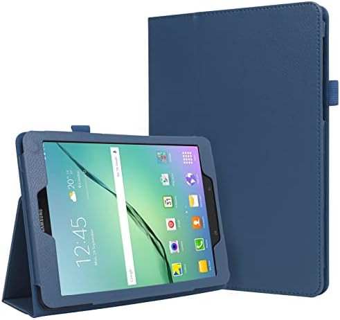 FYY Cover per Samsung Galaxy Tab S2 9.7″, Cover Samsung Tab S2, Ultra Sottile Flip Custodia in Pelle PU con T810 /T815 per Samsung Galaxy Tab S2 9.7″ -blu navy