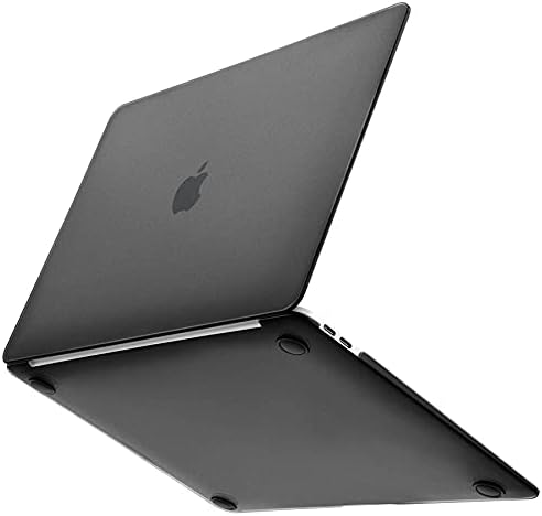 Gahwa Custodia Opaco Compatibile con MacBook Air 13 Pollici 2020 2019 2018 con Retina Display & Touch ID A2337 M1 /A2179 / A1932, Opaco Sottile Cover Plastica Rigid Protettivo Guscio Rigido Case, Nero