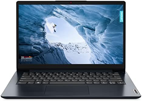 Lenovo IdeaPad 1 Notebook, 1.6 Kg, Display FHD da 14 pollici – (Processore Intel Celeron N4120, Scheda Grafica Integrata, RAM 4 GB, 128 GB eMMC, WiFi 6, Windows 11) – Abyss Blue