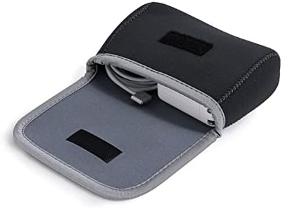LENTION Storage Pouch Bag Case, Custodia Porta, Sacchetto Custodia per Accessories (Laptop Power Adapter, Wireless Mouse, Phone Charger, Cellphone, Cables, Power Bank and More) (Grigio Scuro)