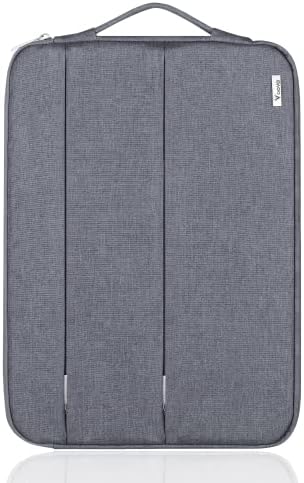 Voova Custodia PC Portatile Laptop Borsa Porta PC Computer 11.6 12.9 13.3 Pollici Macbook Air Pro M1 M2 11 13 Compatibile con HP Lenovo Acer ASUS Dell Microsoft Donna Uomo Impermeabile Grigio