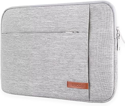 Lacdo 11 Pollici Borsa Protettiva Chromebook Custodia per 11.6 Pollici Samsung Lenovo ASUS Dell HP Chromebook, Surface Pro 9 8 X 7 6 5, HP Stream 11, MacBook Air 11 Impermeabile Antiurto, Grigio