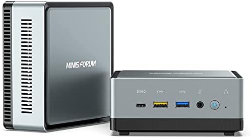 MINIS FORUM Mini PC Windows 11 Pro DDR4 16GB RAM 512GB PCle SSD Mini Computer Desktop AMD Ryzen 5 3550H, 4K HDMI/DisplayPort/USB-C, WiFi 2.4G/5.0G, 2.5G RJ45-LAN,4X USB 3.0 Ports