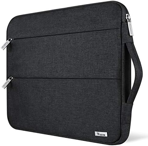 Voova Custodia PC Portatile Laptop Borsa Porta PC Computer 15 15.6 16 Pollici Macbook Pro Compatibile con HP Lenovo Acer ASUS Dell Fujitsu Gigabyte HUAWEI Donna Uomo Impermeabile Nero