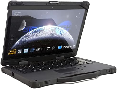 SIMPLETEK RuggedBook 13” i5 1135G7 IP65 Touch Screen 8GB RAM SSD 240GB Windows 10 Pro | Wifi 6 + BT 5.2 | RS232 + Doppia Batteria | Notebook Rugged