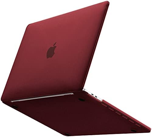 Gahwa Cover per MacBook Pro 13 Pollici con/Senza Touch Bar M2 M1 (2022 2020 2019 2018 2017 2016) A2338/A2289/A2251/A2159/A1989/A1706/A1708, Custodia Case Opaca Hardshell Sottile Plastica, Vino Rosso