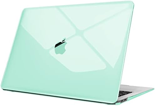 FINTIE Custodia Compatibile con MacBook Air 13 2020/2019/2018 (A2337 M1 / A2179 / A1932) – Cover Rigid Protettivo Guscio Rigido Case, Cristallo Verde
