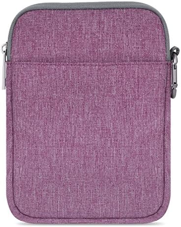 MoKo 6 Pollici Custodia Impermeabile, Borsa Protettiva da Tasca di Nylon Compatibile con Nuovo Kindle 2022, Amazon Kindle 10a Gen 2019/Kindle Paperwhite 6″ /Voyage/Nuovo Kindle(8a Gen), Viola