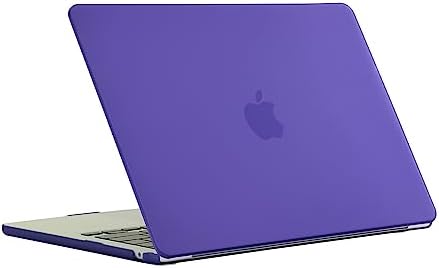 Custodia opaca compatibile con MacBook Air 15 pollici Modello: A2941 M2 2023 Release, custodia rigida in plastica rigida protettiva Cover.Dark Purple