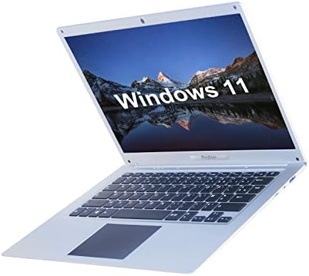 BYYBUO Laptop 14 Pollici Laptop Windows 11 Intel Celeron N3350 Processore, AZERTY Tastiera Francia, 64 GB Memoria 4 GB RAM, 128 GB SSD, 2.4G/5G Dual Band WiFi Bluetooth 4.0 Portatile per Viaggi