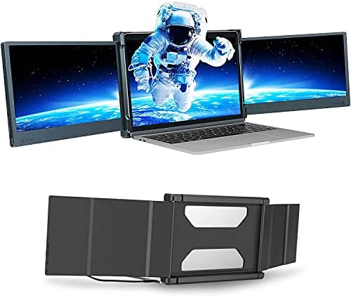 Teamgee Monitor portatile per computer portatile, 12″ Full HD 1080p IPS, doppio triplo monitor, compatibile con Mac Windows Chrome