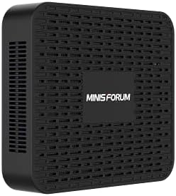 MINIS FORUM Mini PC, processore Intel Celeron J4125 CPU quad-core 8 GB DDR / 128GB SSD Mini Desktop Computer, connessione HDMI e DP, Dual Band WiFi, BT