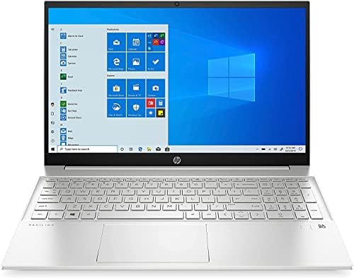 HP – PC Pavilion 15-eh1001sl Notebook, AMD Ryzen 7 5700U, RAM 16 GB, SSD 1 TB, Grafica AMD Radeon, Windows 11 Home, Display 15.6″ FHD IPS Antiriflesso, Lettore Impronte, USB-C, USB, HDMI, Argento