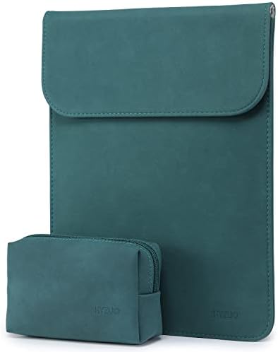 HYZUO 15-16 Pollici Laptop Custodia Borsa Sleeve Portatile Compatibile con 2019-2022 MacBook Pro 16 M1 Pro/Max A2485 A2141/MacBook Pro 15/15 Surface Laptop/XPS 15, con Borsa Accessori, Verde scuro
