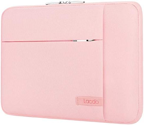 Lacdo Borsa Protettiva Custodia per 13 Pollici New MacBook Air M2 A2681/M1 A2337 A2179 A1932, 13″ New MacBook Pro M2 M1 A2338 A2251 A2289 A2159 A1989 A1706 A1708, 12.9″ New iPad Pro 2022-2018, Pesca