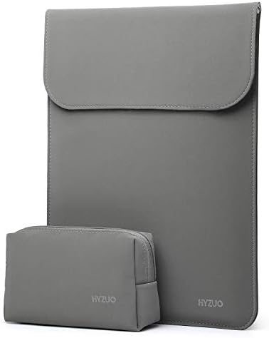 HYZUO 15-16 Pollici Laptop Custodia Borsa Sleeve Portatile Compatibile con 2019-2022 MacBook Pro 16 M1 Pro/Max A2485 A2141/MacBook Pro 15/15 Surface Laptop/XPS 15, con Borsa Accessori, Grigio scuro