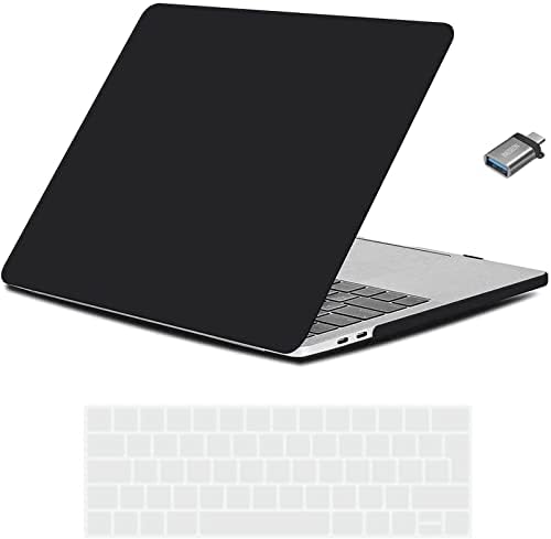 iNeseon Custodia Compatibile con 2016-2019 MacBook PRO 15 (A1990 A1707), Plastica Case Cover Rigida e EU Copertura Tastiera & Adattatore USB C per MacBook PRO 15 Pollici, Cielo Blu
