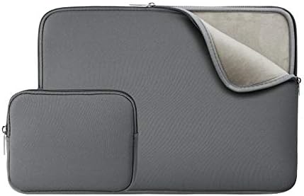 RAINYEAR 16 Pollici Custodia Protettiva per Laptop PC Computer Portatili Sleeve Caso Morbide con Piccola Borsa Aggiuntiva,Compatibile MacBook Pro 16″ modello A2141 A2485(Grigio,Versione Aggiornata)