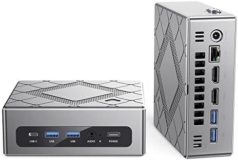 Mini PC Windows 11 Pro, Intel Core i7-10710U(fino a 4,9 Ghz) 16GB RAM 512GB SSD Micro Desktop Computers【Wifi 6/Bluetooth5.2】