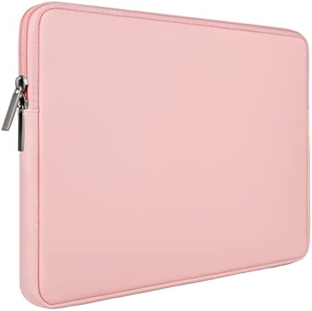 RAINYEAR 16 Pollici Custodia Protettiva per Laptop PC Computer Sleeve Impermeabile Caso Synthetic PU Morbide Leather Borsa, Compatibile con 16″ MacBook Pro Appositamente per A2141 A2485, Rosa