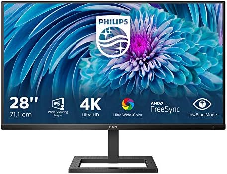 Philips 288E2A Gaming Monitor 28″, IPS 4K UHD 3840×2160, 300cd/m², Tempo di risposta 4ms, AMD FreeSync, Audio integrato, Multiview ( PIP, PBP ), 2xHDMI / Display Port / Vesa / Nero