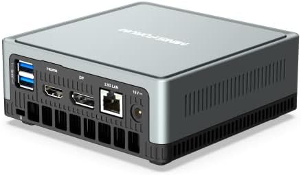 MINIS FORUM Um350 Mini Pc Amd Ryzen 5 3550H Con Ddr4 16 Gb Ram 512 Gb Pcle Ssd Mini Computer, Dual-Band-Wlan Hdmi/Displayport/Usb-C 4K@60Hz, 2,5G Rj45-Lan,4X Usb 3.0- Anschlüsse