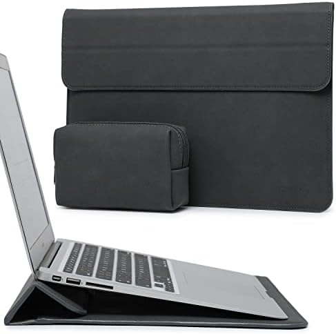 HYZUO 13 Pollici Custodie per PC Portatile Borsa con Funzione Stand Compatibile con MacBook Air 13,6 M2 A2681 2022, MacBook Air 13 M1 2021-2018, MacBook Pro 13 M2 M1 2022-2016, XPS 13, Grigio Spazio