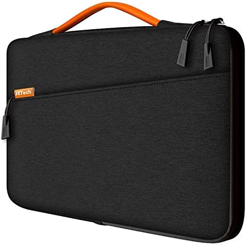 JETech Borsa PC per 13,3 Pollici MacBook Air/Pro, 14 Pollici MacBook Pro 2021 M1, 13-13,6 Pollici Laptop Notebook, Impermeabile con Maniglia Portatile e Custodia per Accessori (Nero)