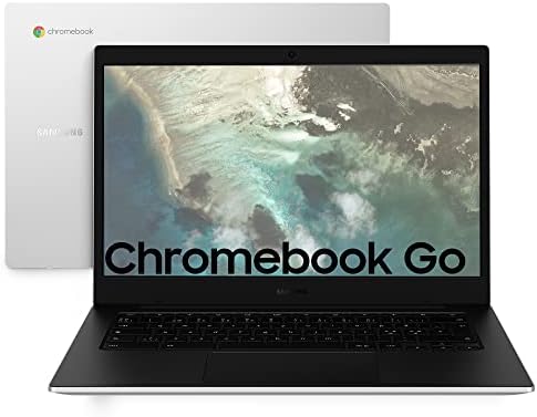 Samsung Galaxy Chromebook Go, Computer Portatile XE340XDA-KA1IT Chrome OS, Processore Intel Celeron, Display Screen 14” Full HD LED, RAM 4GB, Memoria eMMC 64GB, USB-C, Silver (Versione Italiana)