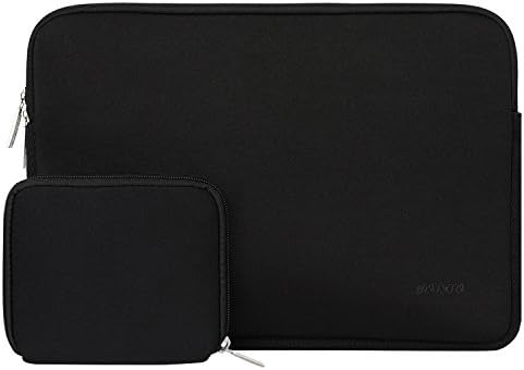 MOSISO Laptop Sleeve Compatibile con MacBook Air 13 M2 A2681 M1 A2337 A2179 A1932 2018-2023/Pro 13 M2 M1 A2338 A2251 A2289 A2159 A1989 A1706,Neoprene Borsa Custodia con Piccolo Case, Nero
