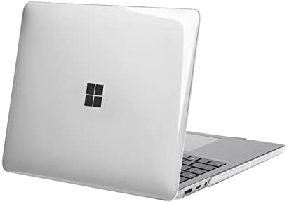 MOSISO Custodia Compatibile con Surface Laptop 5/4/3 13,5 pollici 2022 2021 2019 Rilascio con Metallo Tastiera (Modelli: 1951 & 1868),Protettivo Plastica Custodia Rigida, Chiaro/Cristallo