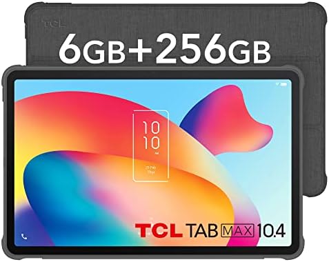 TCL TABMAX 10.4, Tablet 10.36 Pollici Android 11 FHD+ 2K Display, RAM 6GB + 256GB (fino a 512GB), 8000mAh, Wi-Fi Tablet PC, Non LTE, Fotocamera 13MP + 8MP, con Custodia