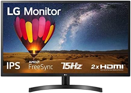 LG 32MN500M Monitor 32″ FULL HD LED IPS, 1920×1080, AMD FreeSync 75Hz, 2x HDMI (HDCP 1.4), Uscita Audio, Flicker Safe, Nero