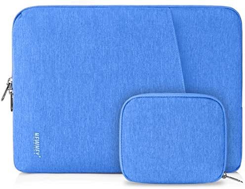 NEWHEY Custodia per Macbook Air 15,6 Pollici Impermeabile Custodia PC 15-15,6 Pollici Antiurto Porta Computer Custodia Borsa con Piccolo Caso Blu