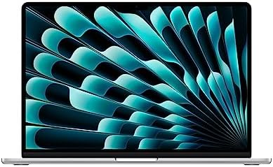 Apple 2023 MacBook Air portatile con chip M2: display Liquid Retina da 15,3″, 8GB di RAM, 256GB di archiviazione SSD, videocamera FaceTime HD a 1080p. Compatibile con iPhone/iPad – Argento