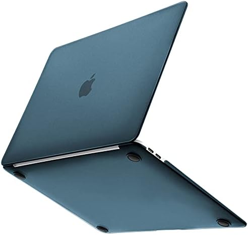 Gahwa Custodia Opaco per MacBook Air 13 Pollici 2021 2020 2019 2018 con Retina Display &Touch ID A2337 M1/A2179/A1932, Opaco Sottile Cover Plastica Rigid Protettivo Guscio Rigido Case, Blu Navy