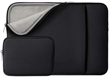 RAINYEAR 16 Pollici Custodia Protettiva per Laptop PC Computer Portatili Sleeve Tasca Caso Morbide con Piccola Borsa Aggiuntiva,Compatibile MacBook Pro 16″ per modello A2141(Nero,Versione Aggiornata)