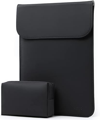 HYZUO 13,3-14 Pollici Custodia Borsa PC Portatile Sleeve Compatibile con 2021 2022 MacBook Pro 14 M1 Pro Max A2442, MacBook Air 13 2010-2017, 13,5 Surface Laptop, con Borsa Accessori, Nero