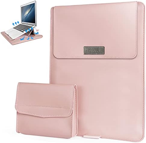 ARVOK Custodia per laptop da 13,3 pollici con supporto per laptop regolabile, custodia ultra sottile/custodia per tablet in pelle PU/custodia per Acer/Asus/Dell/Lenovo
